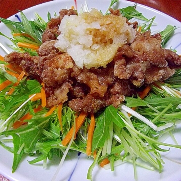 簡単で美味しい豚肉のカリカリおろしポン酢あえ レシピ 作り方 By Auaaa 楽天レシピ